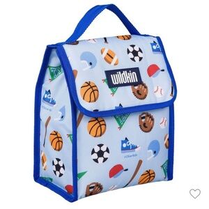 Wildkin Kids Insulated Lunch Bag, Game On, Blue